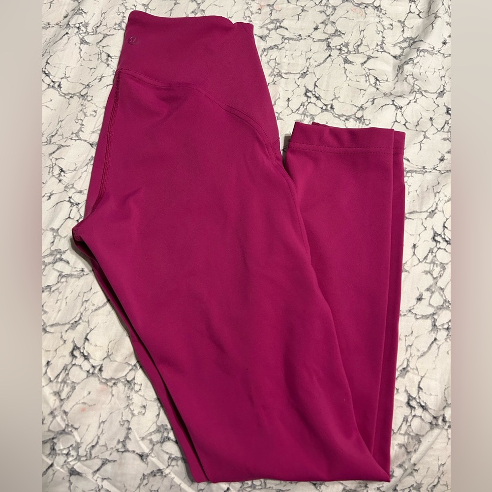 Lululemon Instill leggings 25inch size 4 ‘magenta purple.
